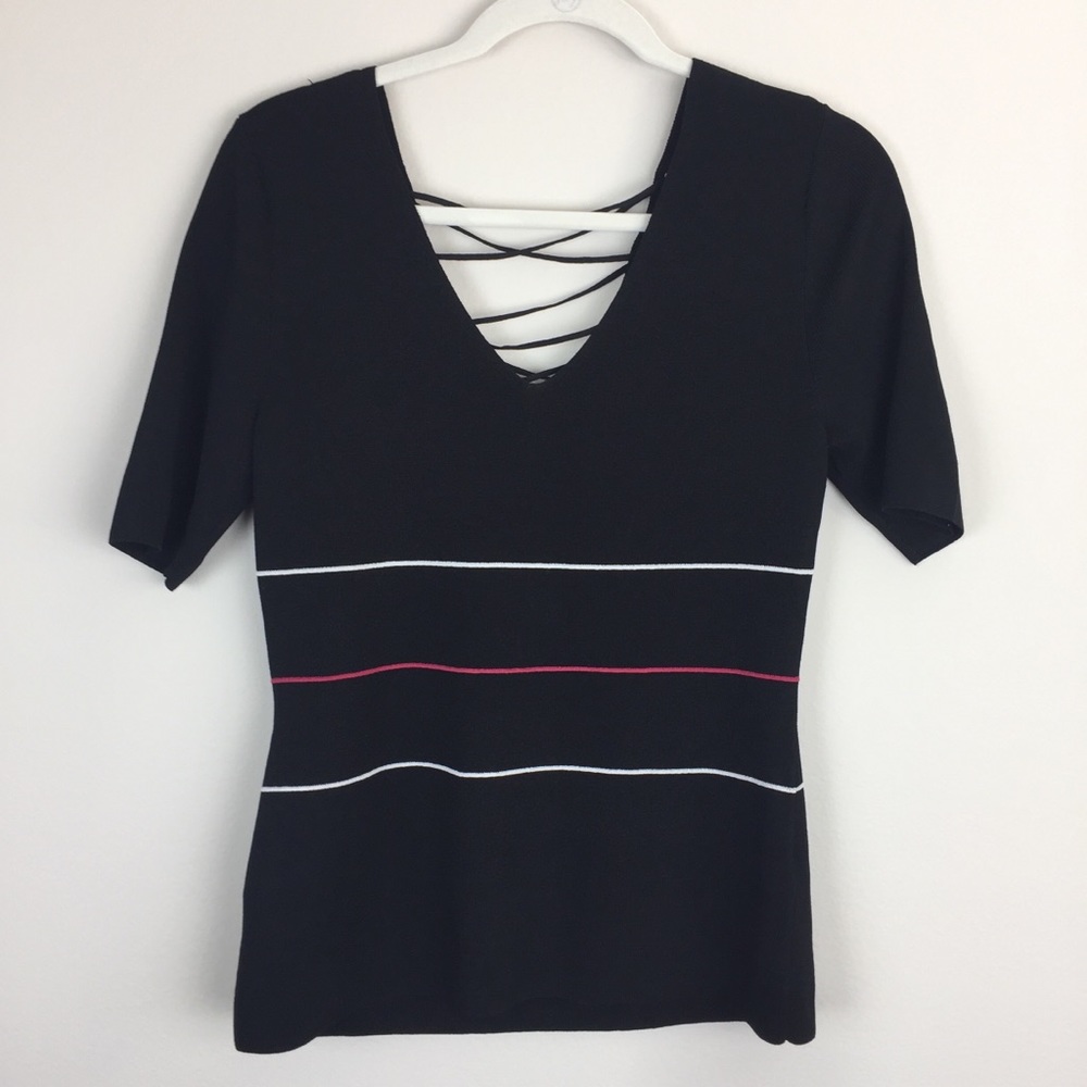 White House Black Market Short Sleeve Sweater